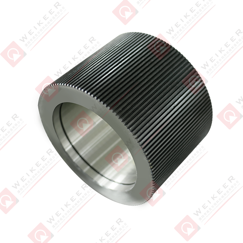 Buksan ang dulo corrugated alloy steel pellet roller